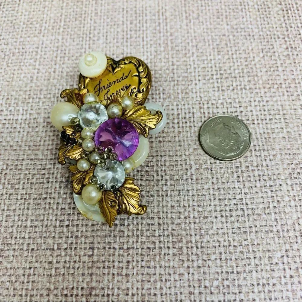 Artisan Made Vintage Friendship Brooch‎